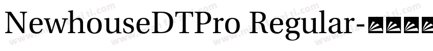 NewhouseDTPro Regular字体转换